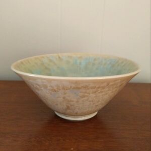 Crystalline Pottery Bowl